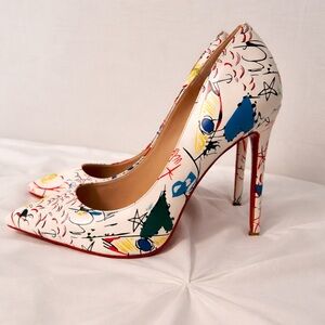 Graffiti Colorful Stiletto Pumps
